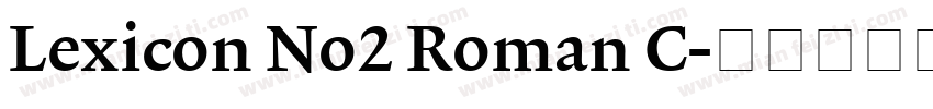 Lexicon No2 Roman C字体转换